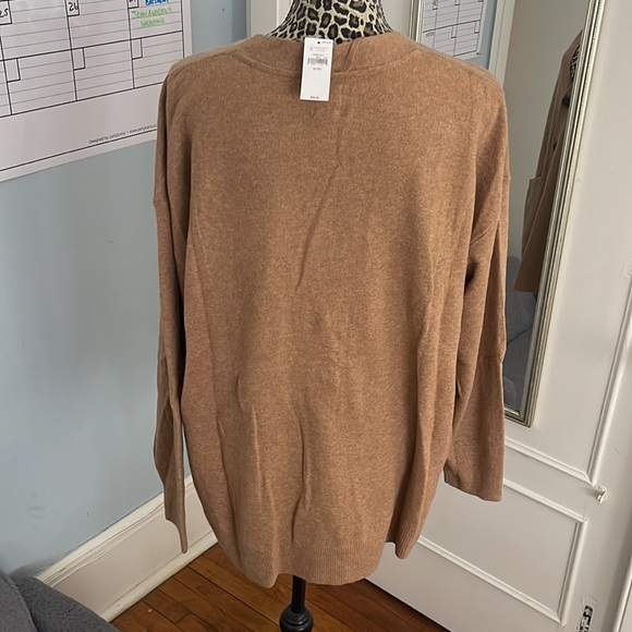 Gap boyfriend cardigan in tan - Picture 2 of 4
